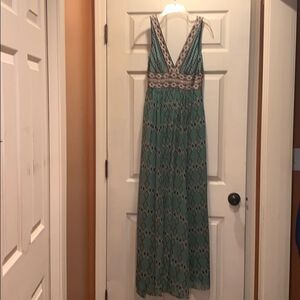 BCBGMaxAzria Silk Maxi Dress